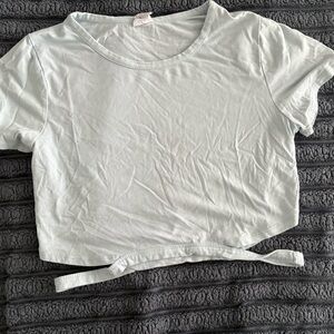 Light Blue Women's Crop Top